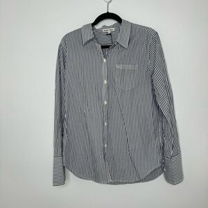 Alex Mill Black and White Striped Button Down Shirt